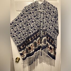 Elephant print cover up